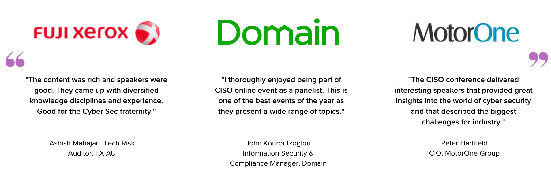 CISO Testimonials